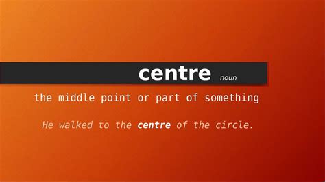 centre definition uk.